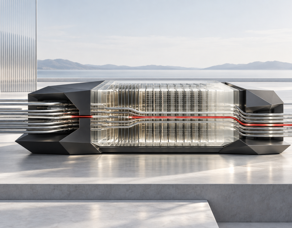 Abstract wide unified-memory architecture carrying many parallel data channels through a translucent memory volume.
